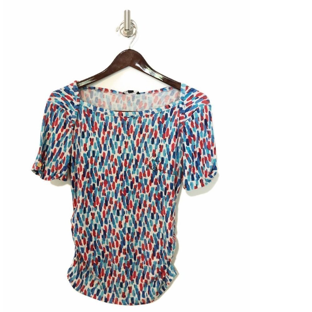 Anne Klein Women's Ferry Cuffed T-shirt Multi Colors Size M
